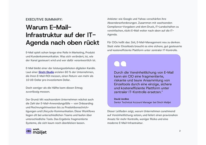 Vorschau Die Risiken fragmentierter E-Mail-Infrastrukturen: Warum Sie jetzt handeln müssen