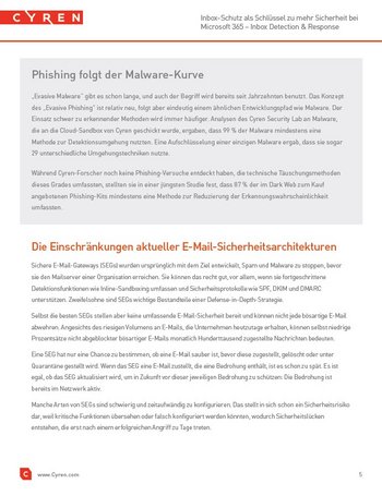 Vorschau Inbox Detection and Response: So schützen Sie E-Mail-Postfächer vor Phishing und anderen Angriffen